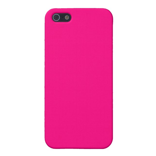 Plain Hot Pink iPhone 5/5S Case (Back)