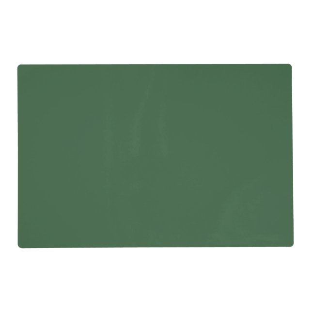 Plain Hunter Green Placemat (Front)