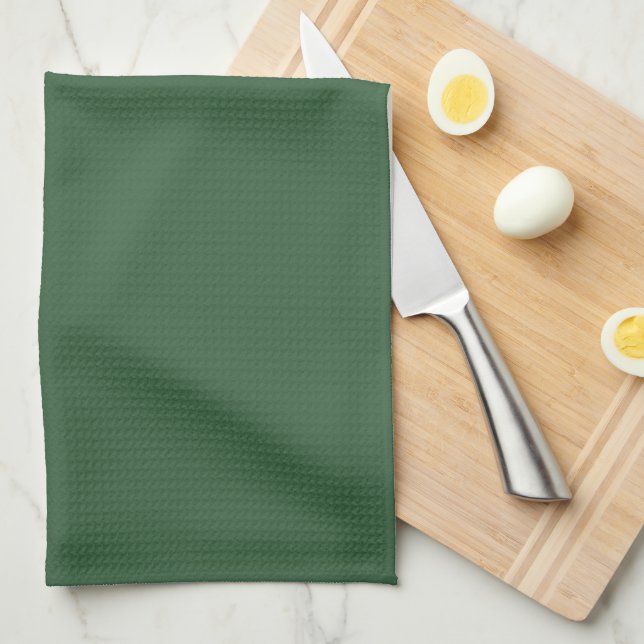 Plain Hunter Green Towel (Quarter Fold)