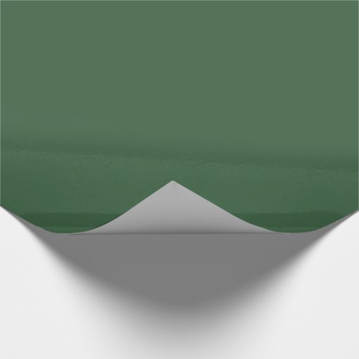 Plain Hunter Green Wrapping Paper | Zazzle