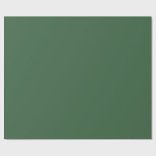 Plain Hunter Green Wrapping Paper | Zazzle