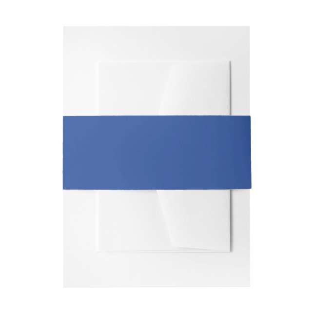 Plain Invitation Belly Band (Front Example)