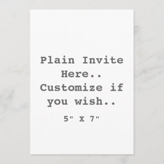Plain Invite.. Invitation
