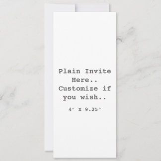 Plain Invite.. Invitation