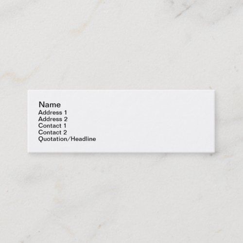 Plain Jane Business Cards