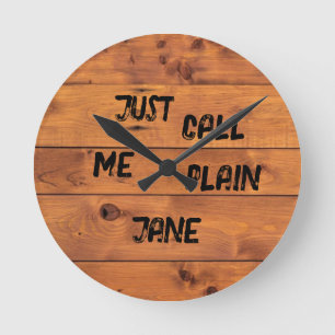 'Plain Jane' wall clock