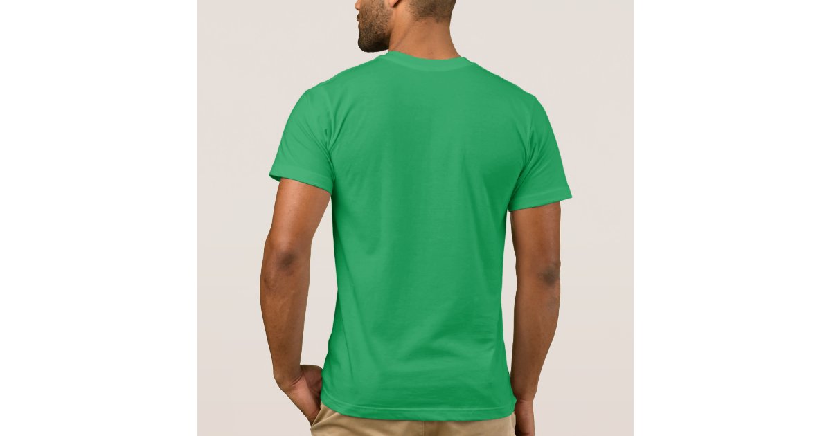 Plain kelly green crew neck t-shirt for men | Zazzle