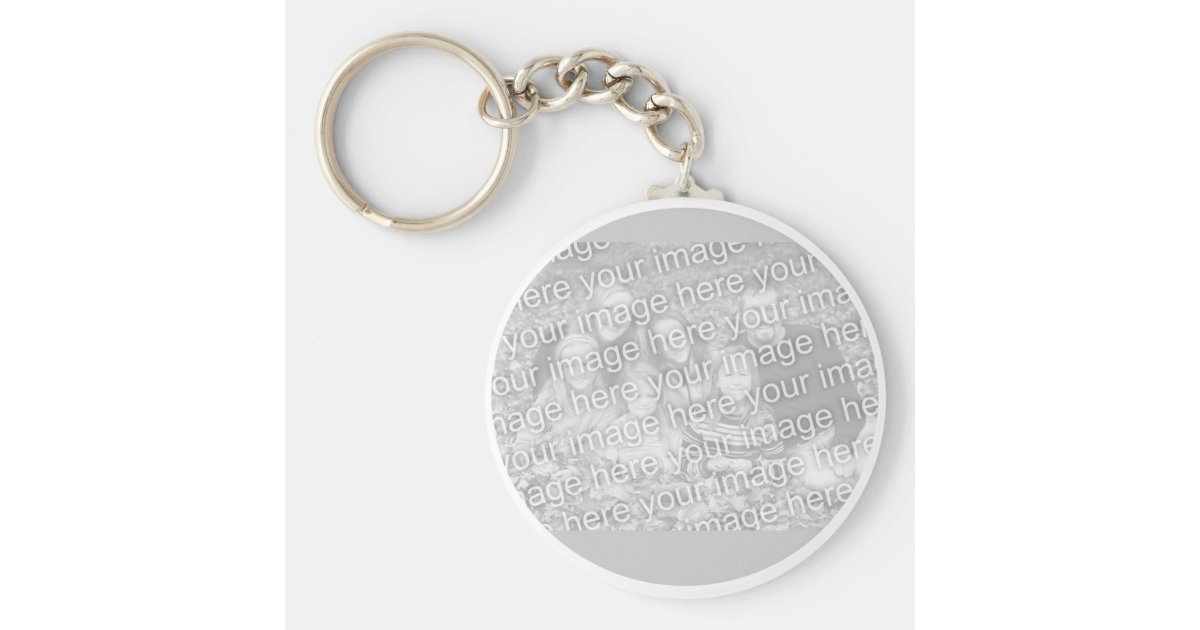 Plain Keychain or Key Ring | Zazzle.com