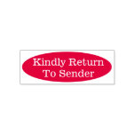 [ Thumbnail: Plain "Kindly Return to Sender" Rubber Stamp ]