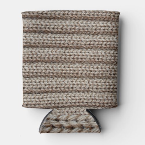 Plain knitted fabric brown texture can cooler