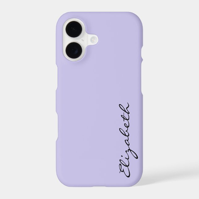 Plain Lavender Background Iphone Case (Back)