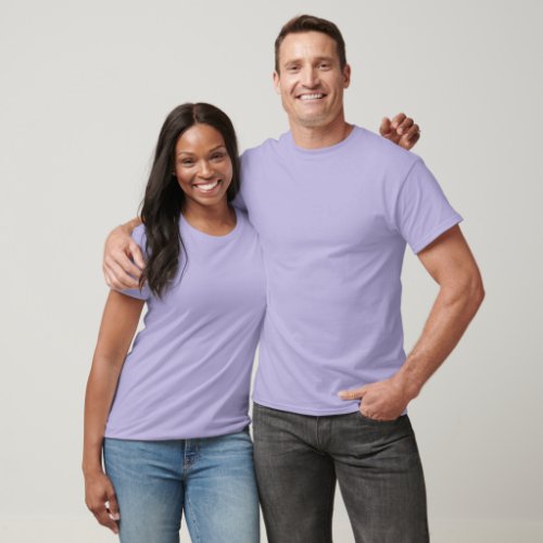Plain Lavender Mens Basic Dark T_Shirt