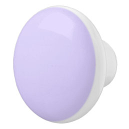 Plain Lavender Round Ceramic Knob Pull