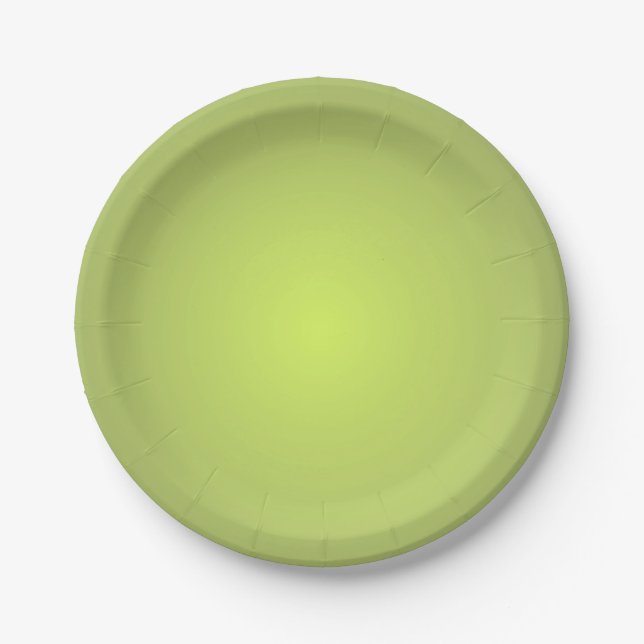 Plain Lemon Lime Paper Plates (Front)
