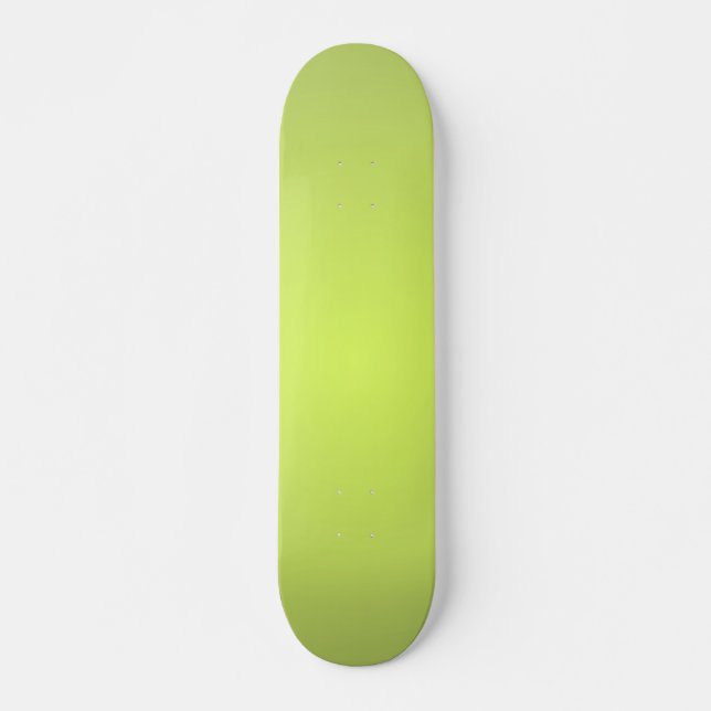Plain Lemon Lime Skateboard Deck (Front)