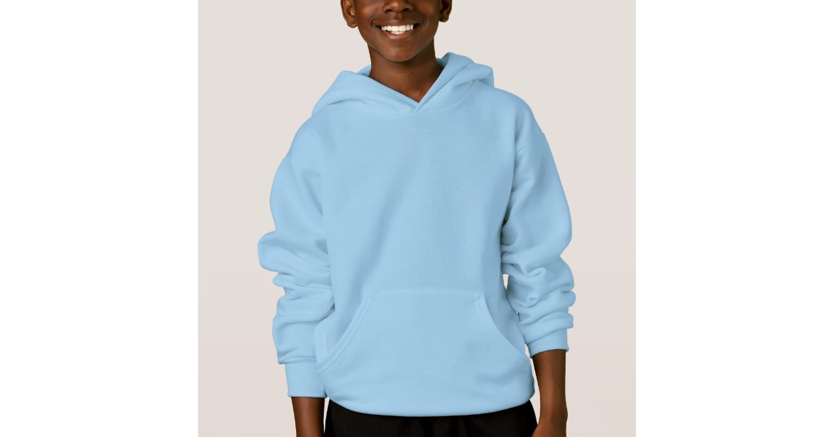 Light blue hoodie kids clearance