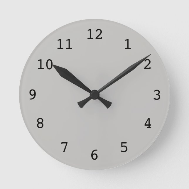Plain light gray clock (Front)