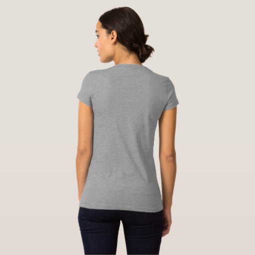 Plain light grey t-shirt for women, ladies | Zazzle