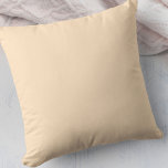 Plain Light Peach Solid Color No Pattern Simple Throw Pillow<br><div class="desc">Plain and simple, this design is in a solid color of light. A plain design with no pattern is perfect as a stand-alone item or, as an accent to mix, match and unite your home decor. This is a template design and you are welcome to add text or images if...</div>