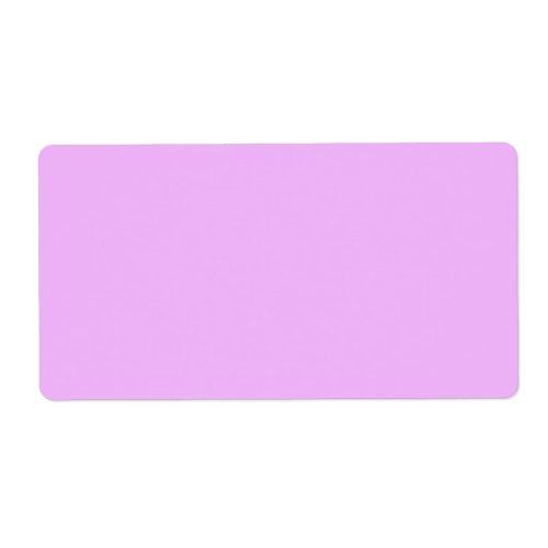 Plain light purple solid background blank F2B6FB Label