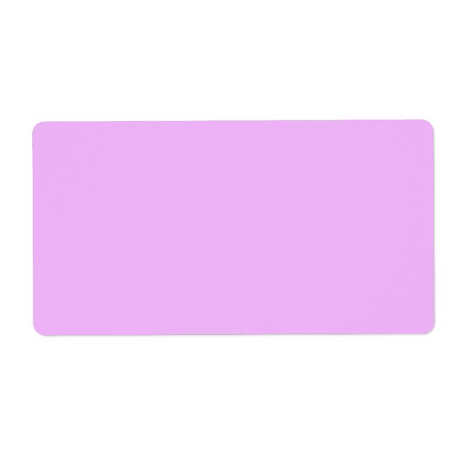 Plain light purple solid background blank F2B6FB Label (Front)