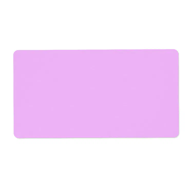 Plain light purple solid background blank F2B6FB Label | Zazzle