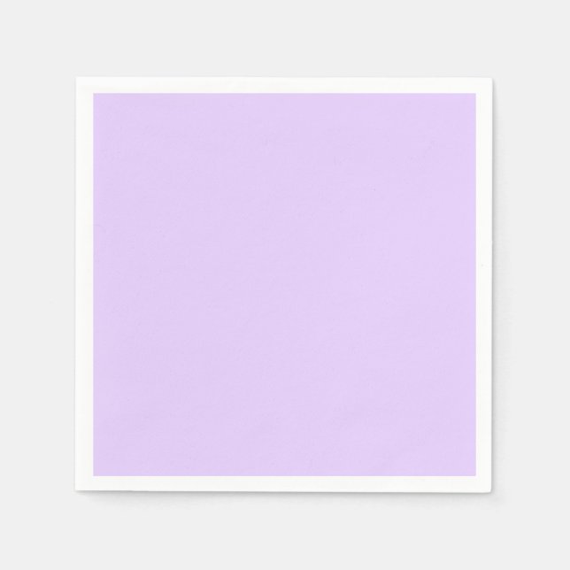 Plain Lilac Background Paper Napkins (Front)