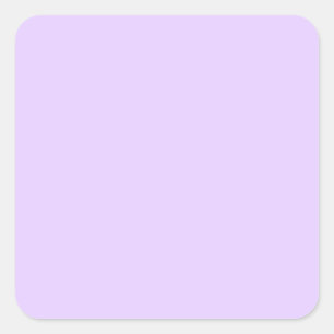 Plain Lilac Background Square Sticker