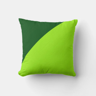 Plain Lime and green background Throw Pillow