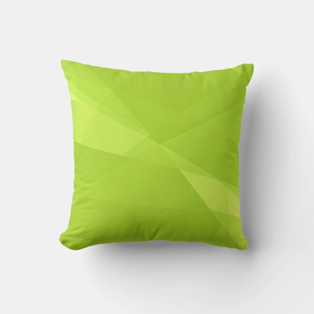 Plain Lime Green Background Throw Pillow (Front)