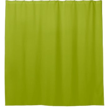 Plain Lime Green Shower Curtain