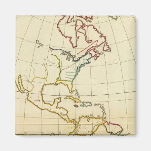 Plain map America Magnet