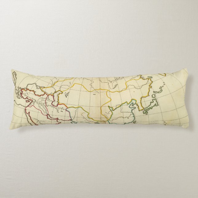 Plain map Asia Body Pillow (Front)
