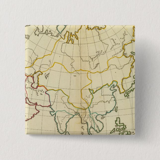Plain map Asia Button (Front)