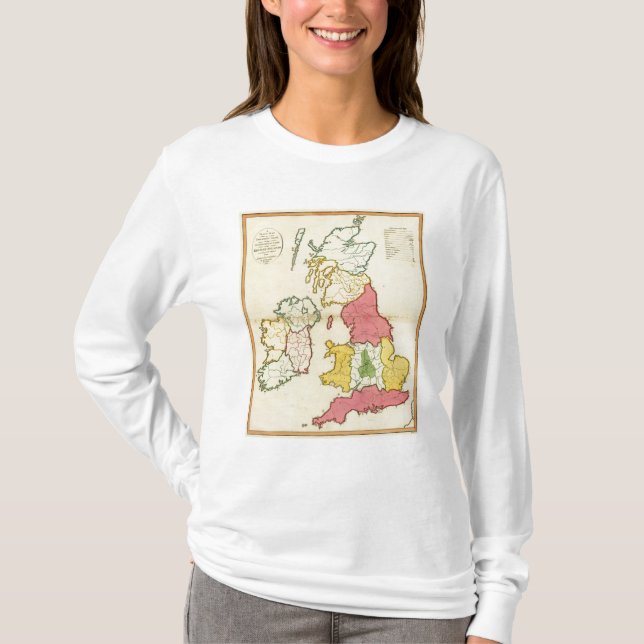 Plain map British Islands T-Shirt (Front)