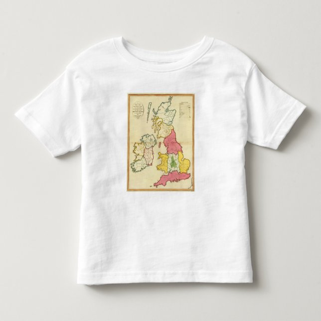 Plain map British Islands Toddler T-shirt (Front)