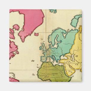 Plain map World Magnet