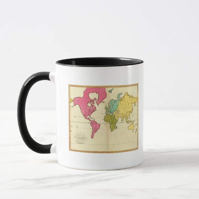 Plain map World Mug (Left)