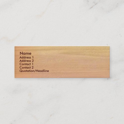 Plain Maple Wood Business Card