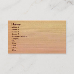 Plain Maple Wood Business Card