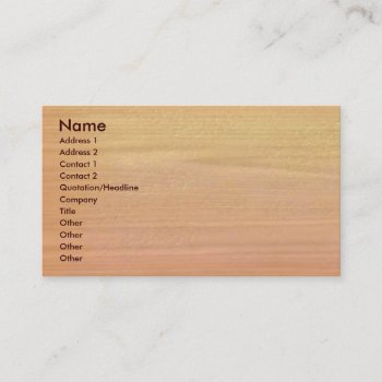 Plain Maple Wood Business Card by Buddhan at Zazzle