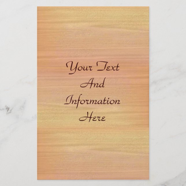 Plain Maple Wood Stationery (Front)