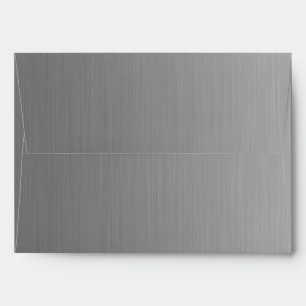Plain Metallic Silver Envelope