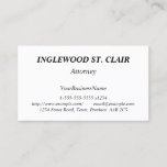 [ Thumbnail: Plain & Minimal Business Card ]