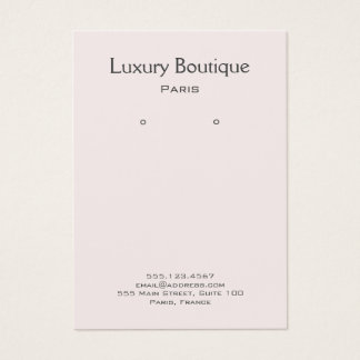 Plain Minimal light pink Jewelry Earring Display