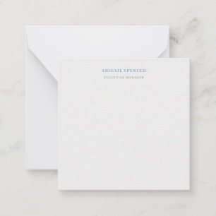 Plain Minimal Professional Note Card