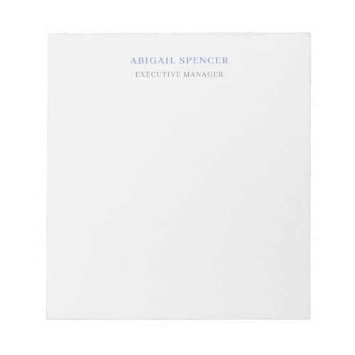 Plain Minimal Professional  Notepad