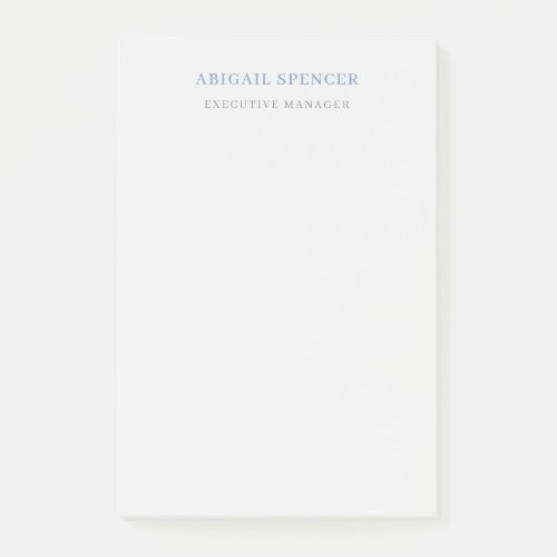 Plain Minimal Professional  Post-it Notes