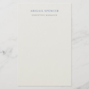 Plain Minimal Professional Stationery