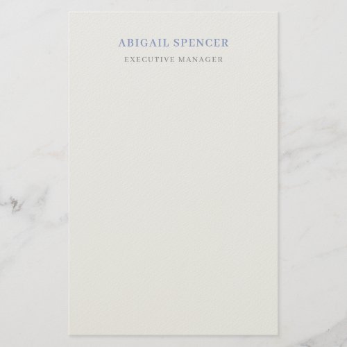 Plain Minimal Professional  Stationery